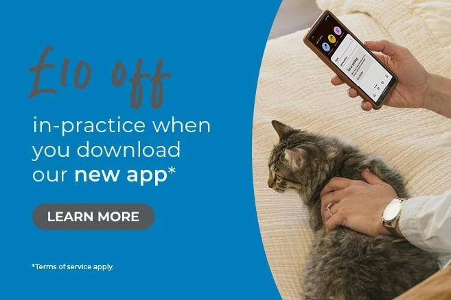 £10 off, in-practice when you download our new app